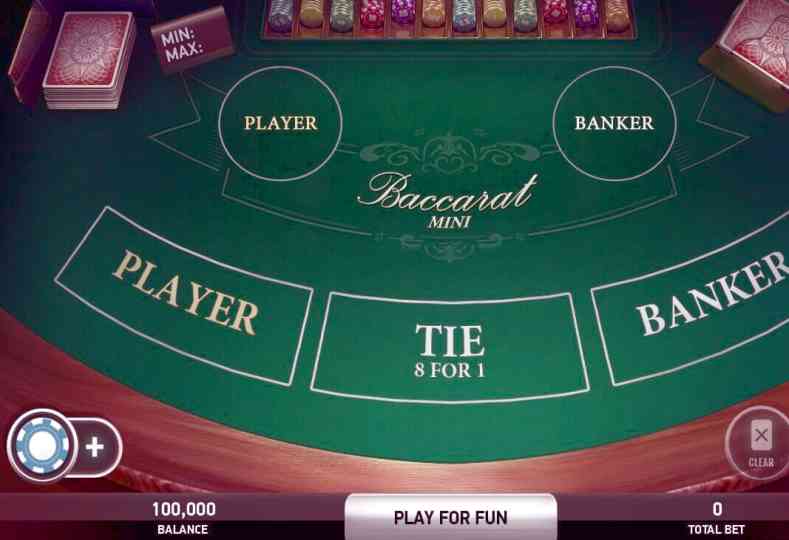 baccarat online casino game